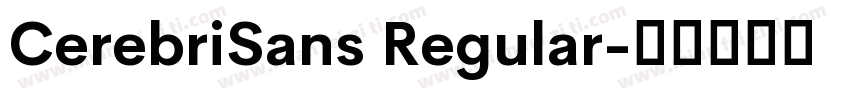 CerebriSans Regular字体转换